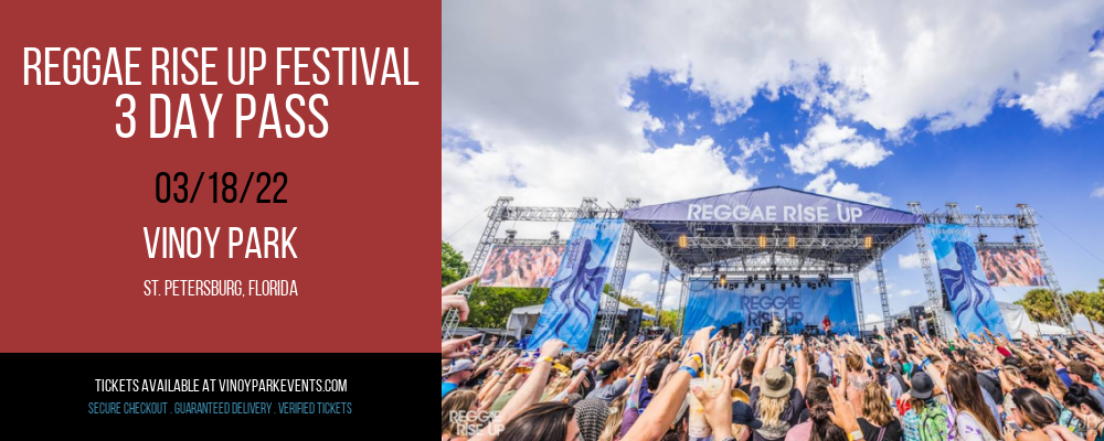 Reggae Rise Up Festival - 4 Day Pass at Vinoy Park tickets Reggae Rise Up Festival - 4 Day Pass at Vinoy Park