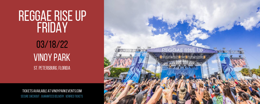 Reggae Rise Up - Friday at Vinoy Park tickets Reggae Rise Up - Friday at Vinoy Park