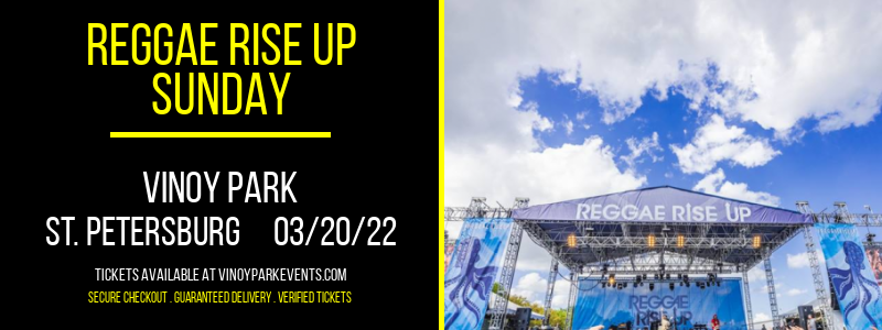 Reggae Rise Up - Sunday at Vinoy Park tickets Reggae Rise Up - Sunday at Vinoy Park